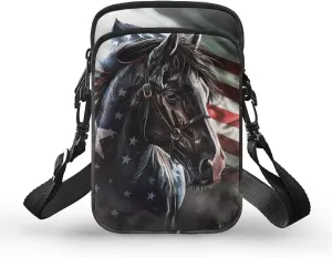 2 Layer Small Crossbody Bags for Women Men, Messenger Bags Waist Case Pack