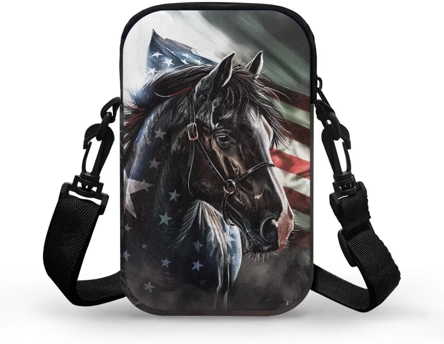 2 Layer Small Crossbody Bags for Women Men, Messenger Bags Waist Case Pack