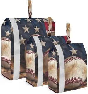American Baseball Compression Packing Cubes, 3pcs Compressible Expandable Travel Packing Organizer, Travel Cubes for Suitcase Carry On
