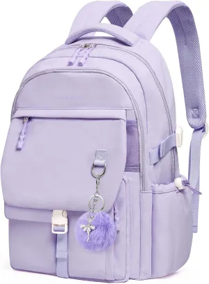 Backpack Travel Casual Daypack Bookbag for School, Multiple Pockets Schoolbag for Teen Girls