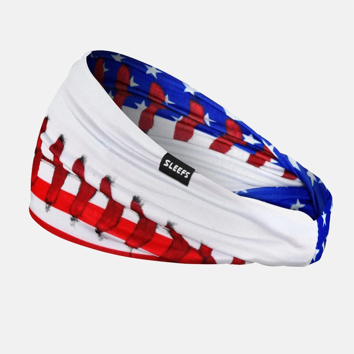 Baseball lace USA Double-sided Wide Headband