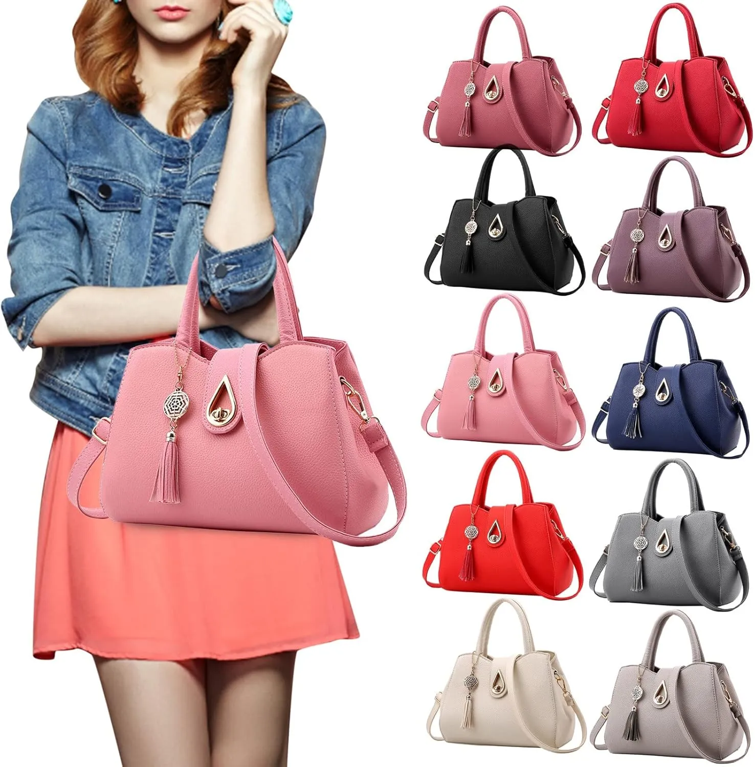 Beach Tote Bag Large Dumpling Handbags Crossbody Bags Shoulder Hobo Handbag For Business Wife Mama Travel Work Outdoor T