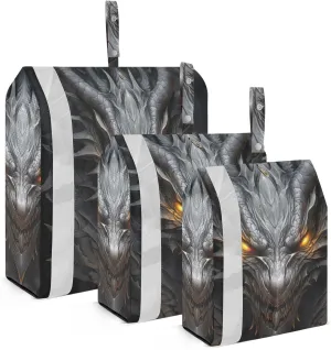 Black Dragon Compression Packing Cubes, 3pcs Compressible Expandable Travel Packing Organizer, Travel Cubes for Suitcase Carry On