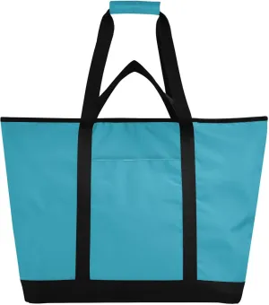 Blue Light Tote Bag for Women Reusable Grocery Bags Insulated Cooler Bag Totes Handbags Shopping Bags