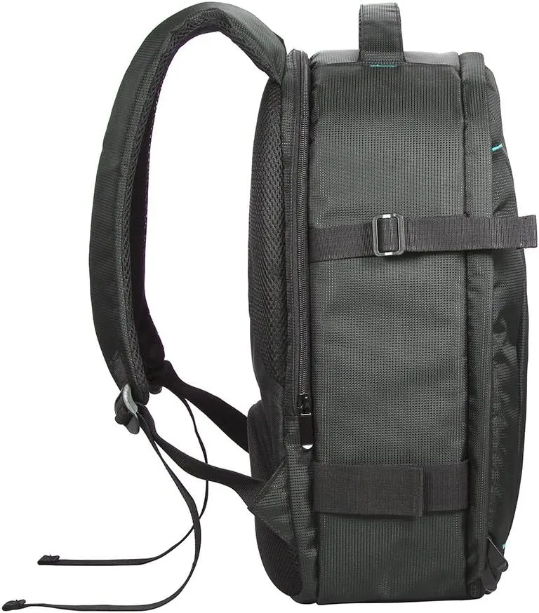 Camera Bag, 16.93 * 11.81 * 7.48in Dual Zipper Padded DSLR Bag Camera Bag Small Camera Backpack With Laptop Compartment with Waterproof protective for Outdoor Photography