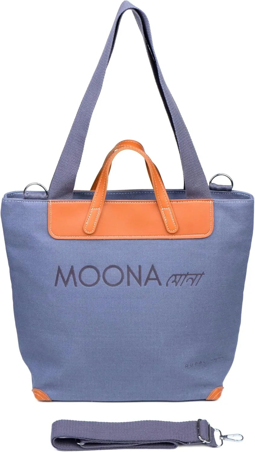 Canvas Tote Handbag for Women  Fashionable Everyday Bag with Zipper Closure & Multiple Pockets