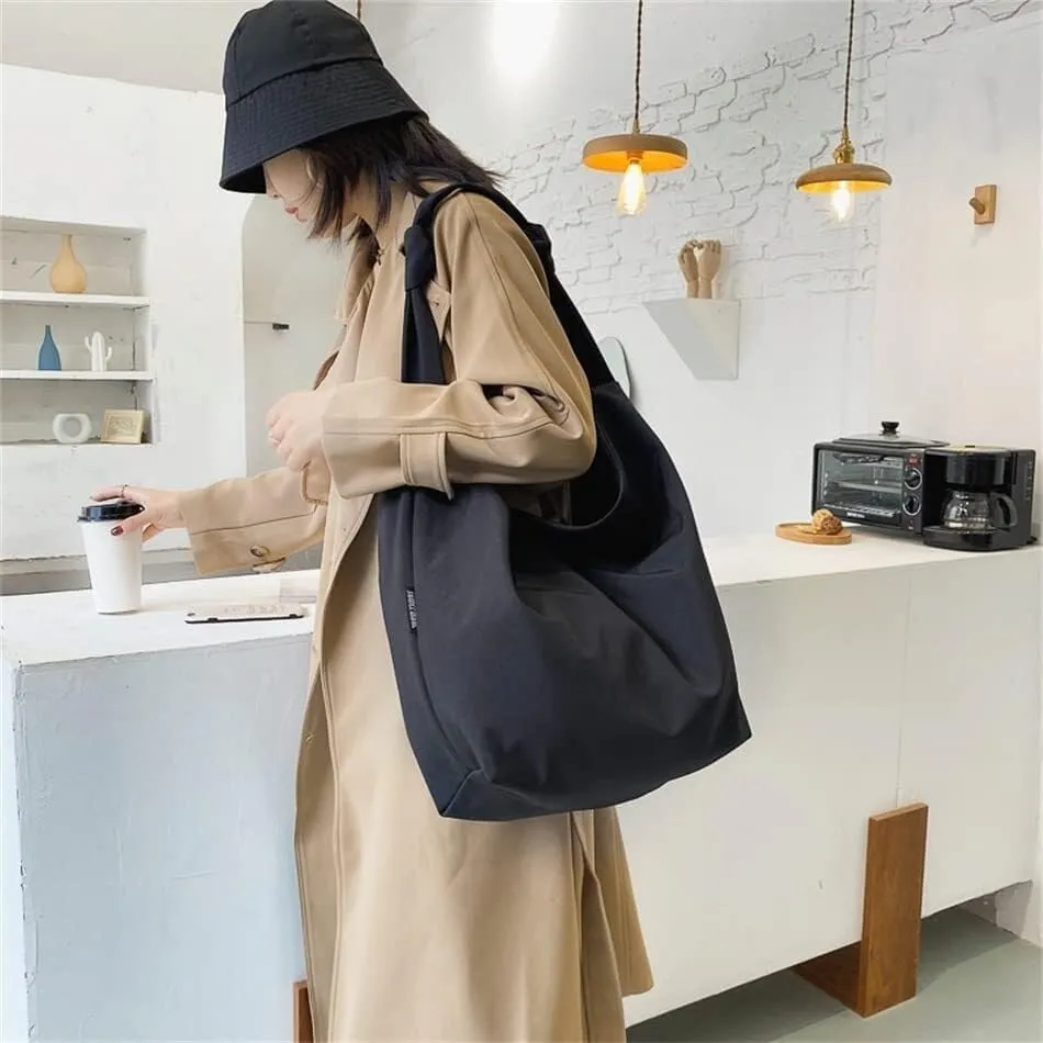 Casual Ladies Hobo Large Capacity Shoulder Vintage Grunge Tote Bag New Canvas Shoulder Bags Handbag Womens