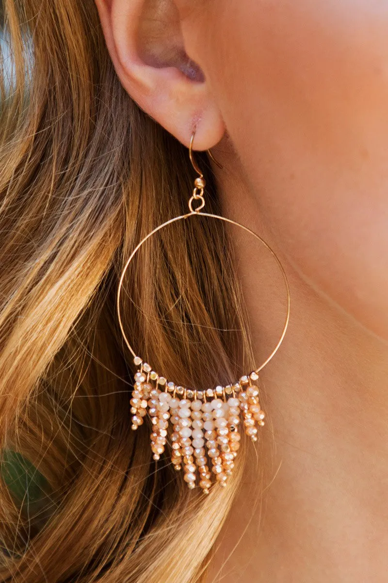 Chandelier Beaded Tassel Earrings