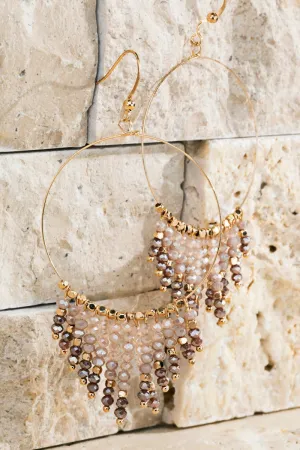 Chandelier Beaded Tassel Earrings