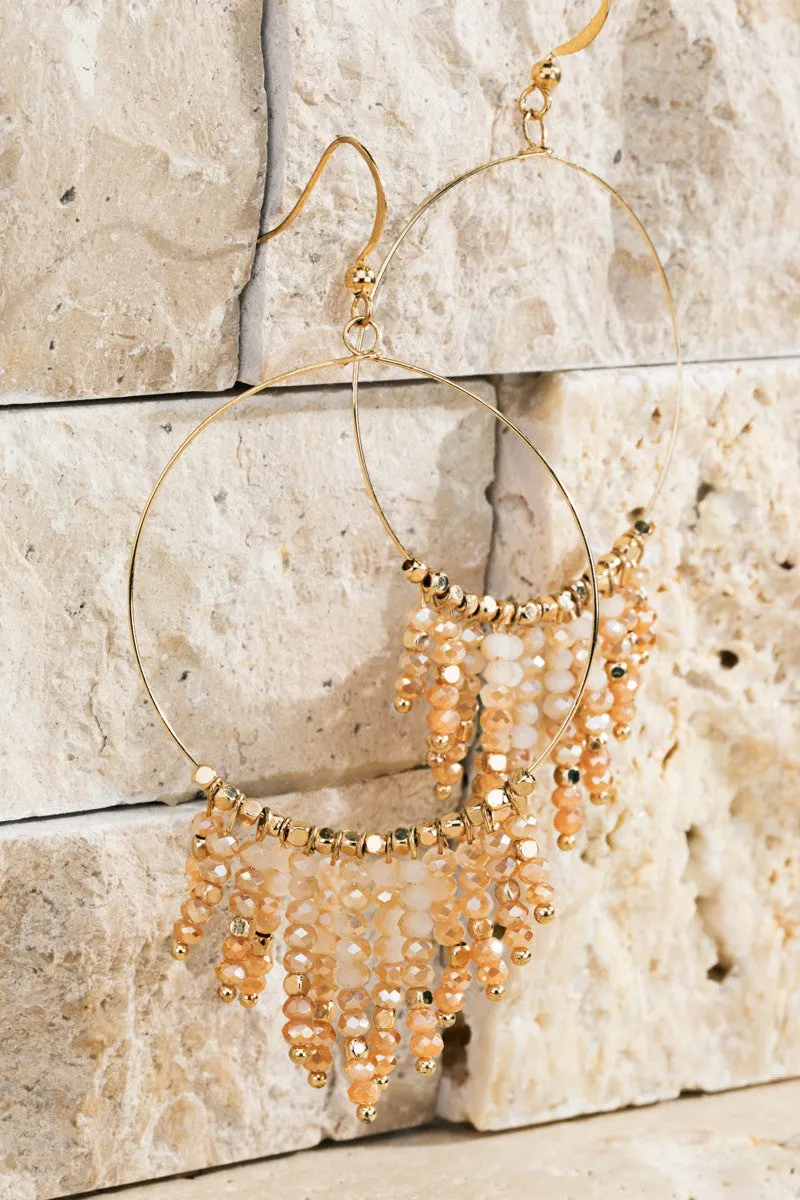 Chandelier Beaded Tassel Earrings