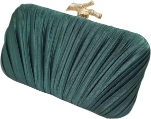 Clutch Purses for Women, Pleated Woven Evening Bag Designer Party Handbag for Cocktail/Formal/Prom/Wedding