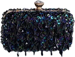 Clutch Purses for Women Women's Evening Bags Sequin Beaded Clutch Handbags for Banquets and Parties