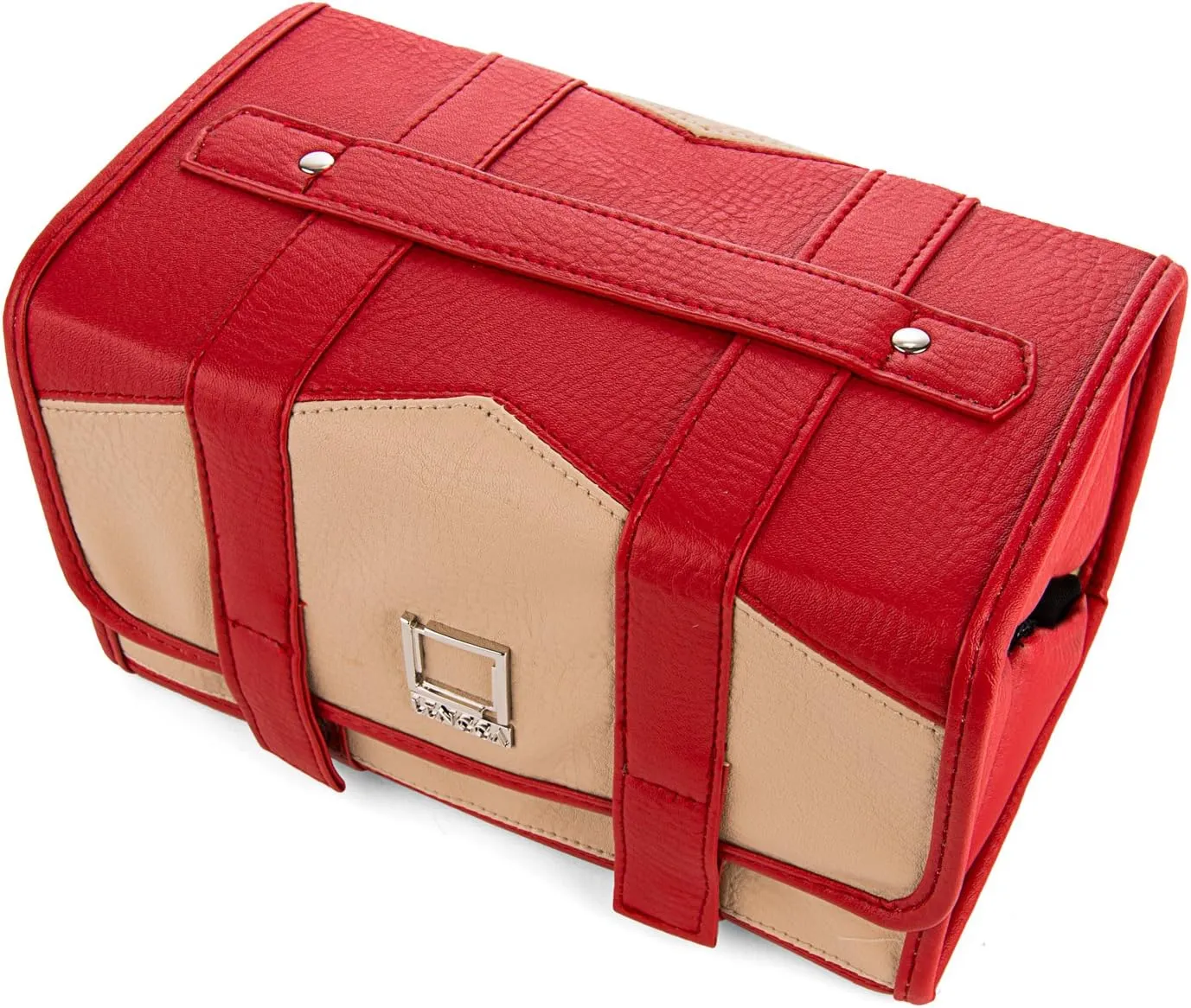 Compact Foldable Travel Toiletry Kit Bag with 4 Removable Pouches, Dopp Kit Bathroom Bag for Cosmetic, Makeup, Personal Hygiene Items, Washkit