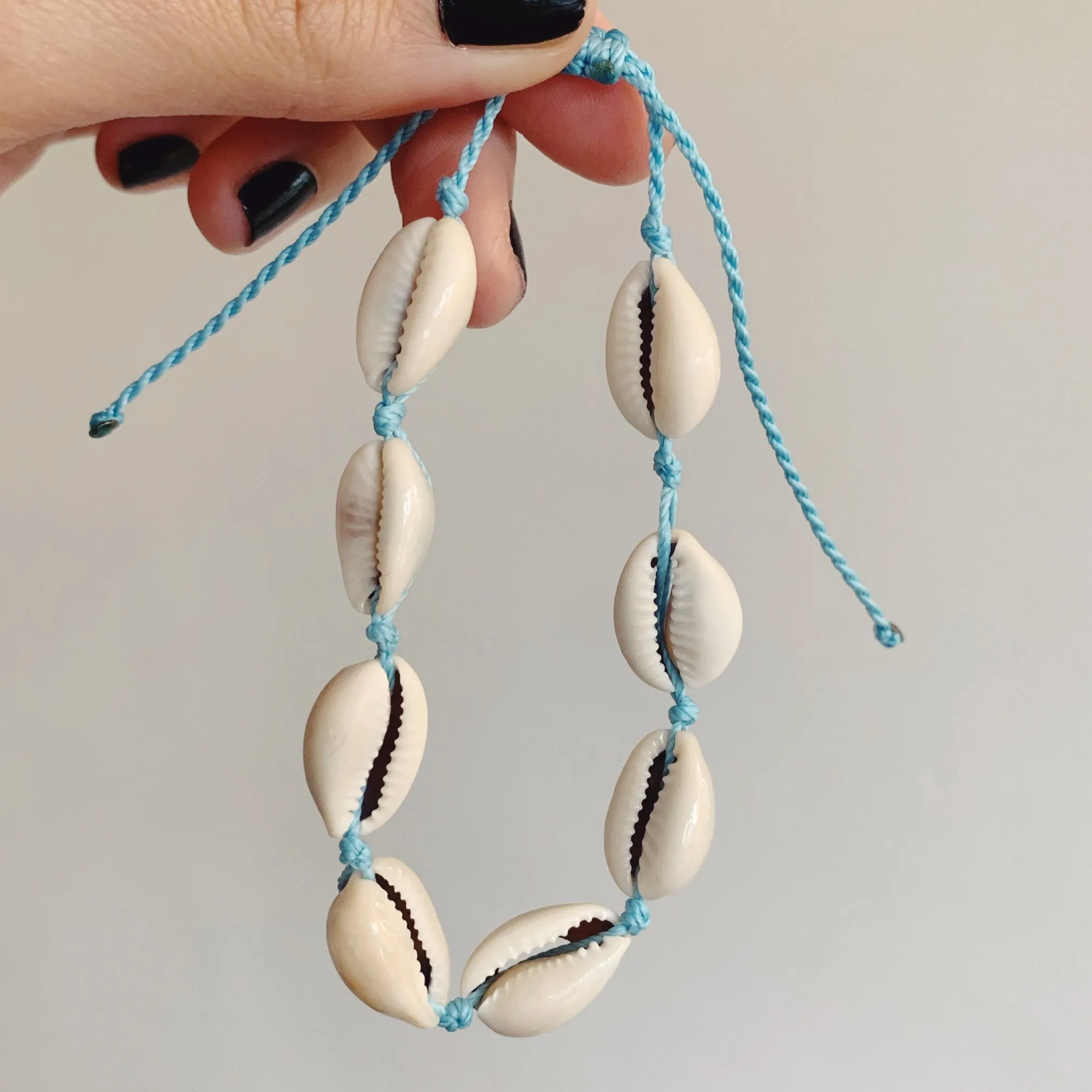 Cowrie shell anklet