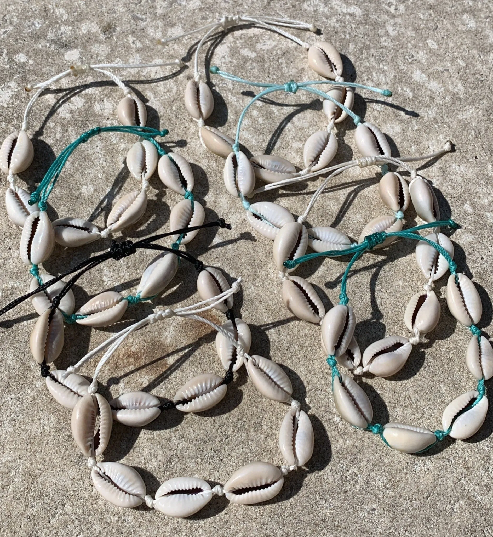 Cowrie shell anklet