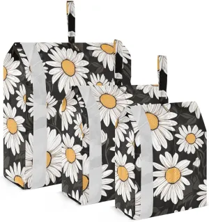 Daisy Compression Packing Cubes, 3pcs Compressible Expandable Travel Packing Organizer, Travel Cubes for Suitcase Carry On