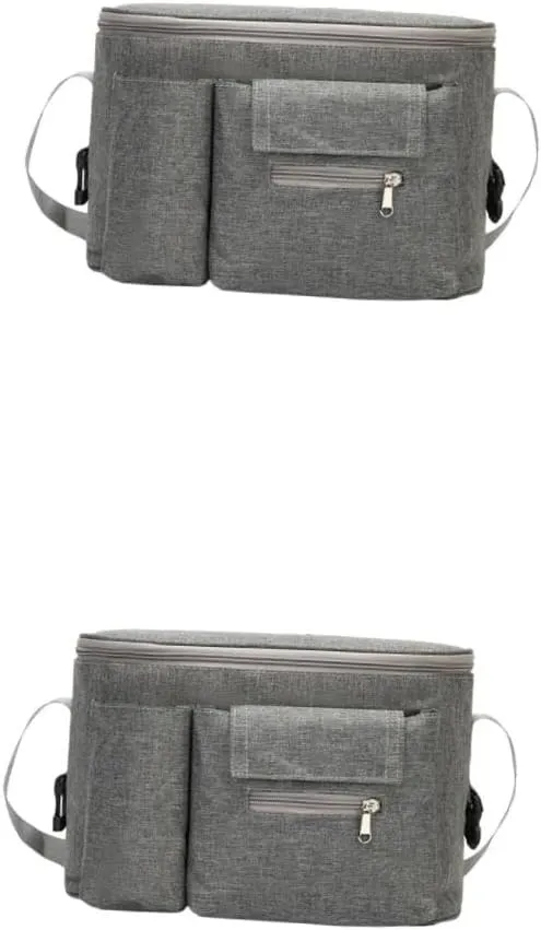 DECHOUS 2pcs Waterproof Bag for Diaper Bags Stroller Nursery Baby Supply Pouch Zippered Closure Nappy Storage Pouch