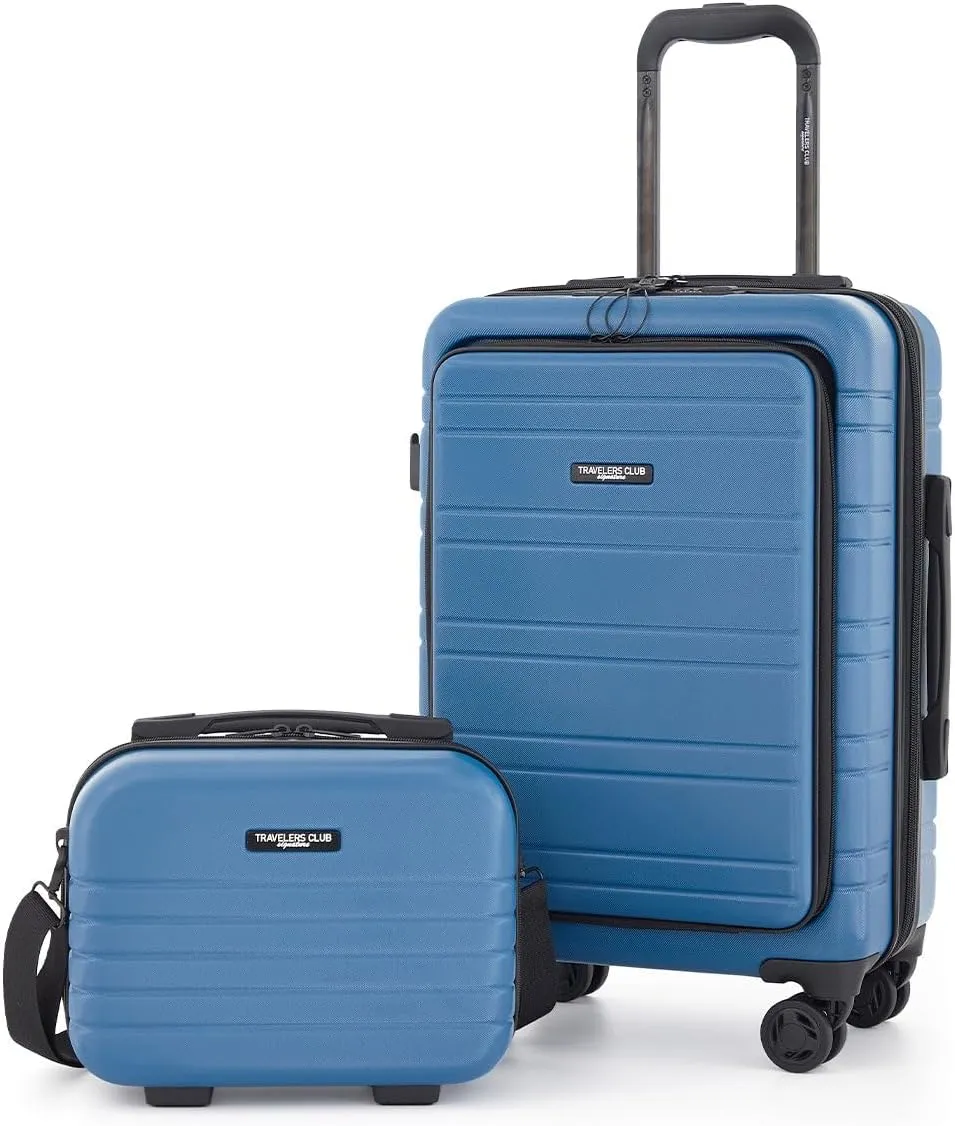 Discovery Collection 2PC Expandable Rolling Carry-on Luggage Set