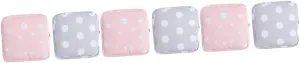 DOITOOL 3sets Sanitary Napkin Storage Bag for Travel Zippered Diaper Pouch Outdoor Towel Pouch Compact Purse Grey Dots Pink Leaves Design 2pcs*3, As Shownx3pcs, 13*13*3CMx3pcs