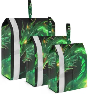 Dragon Compression Packing Cubes, 3pcs Compressible Expandable Travel Packing Organizer, Travel Cubes for Suitcase Carry On