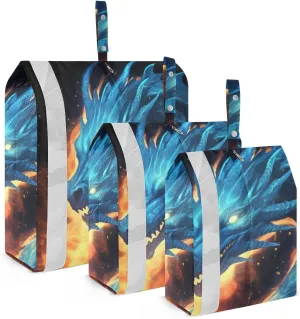 Dragon Compression Packing Cubes, 3pcs Compressible Expandable Travel Packing Organizer, Travel Cubes for Suitcase Carry On