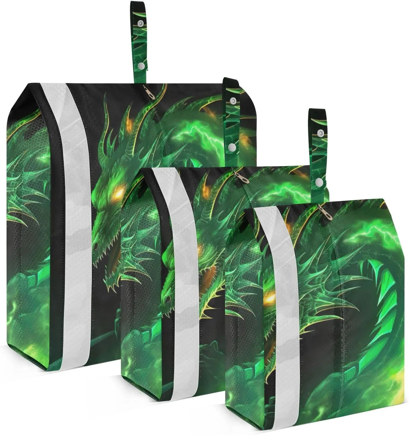 Dragon Compression Packing Cubes, 3pcs Compressible Expandable Travel Packing Organizer, Travel Cubes for Suitcase Carry On