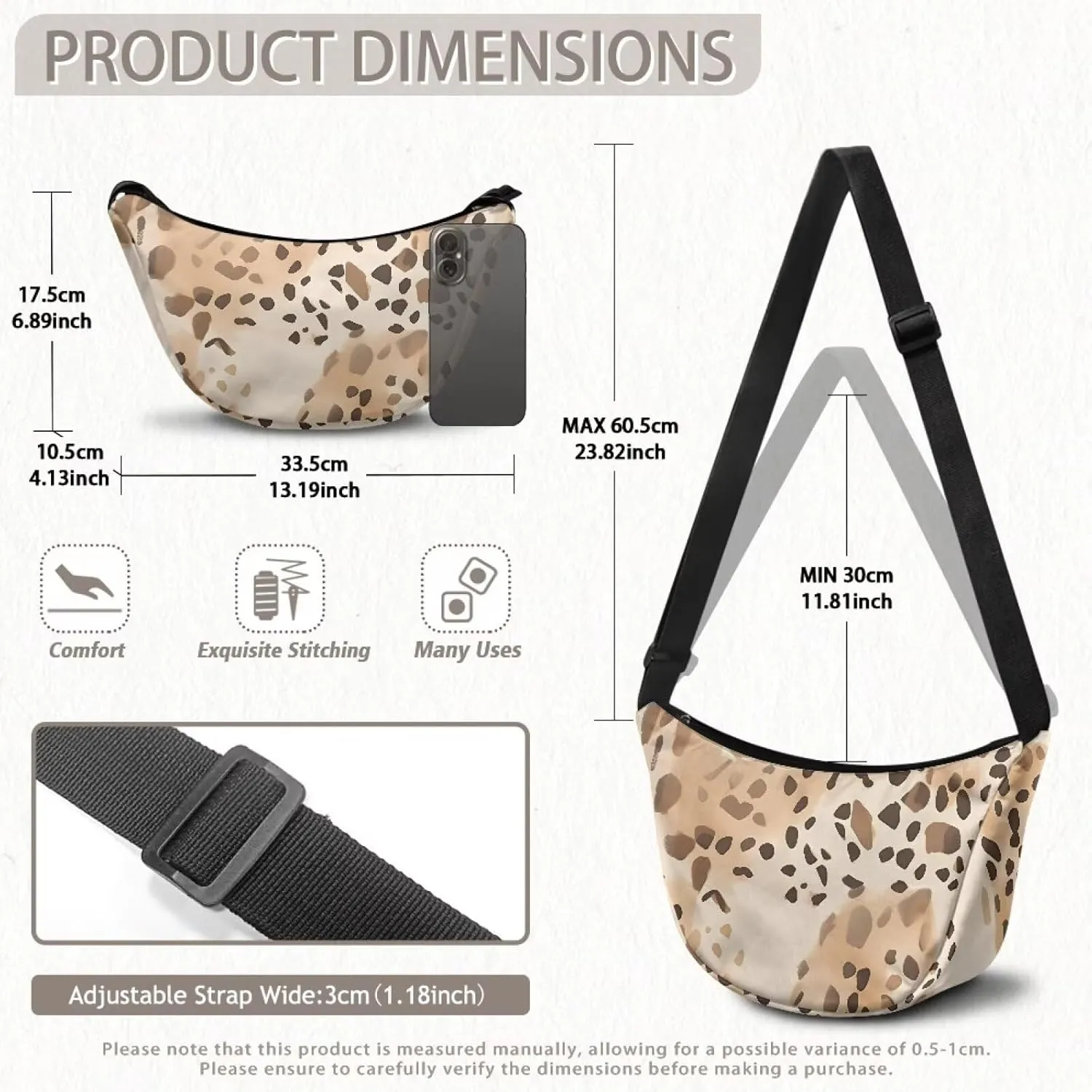 Dumpling Crossbody Bags for Women Casual Women'S Lightweight Crossbody Bag Large Capacity Hobo Bag for Women