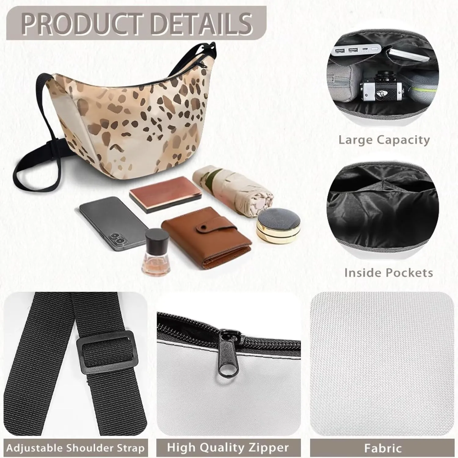 Dumpling Crossbody Bags for Women Casual Women'S Lightweight Crossbody Bag Large Capacity Hobo Bag for Women