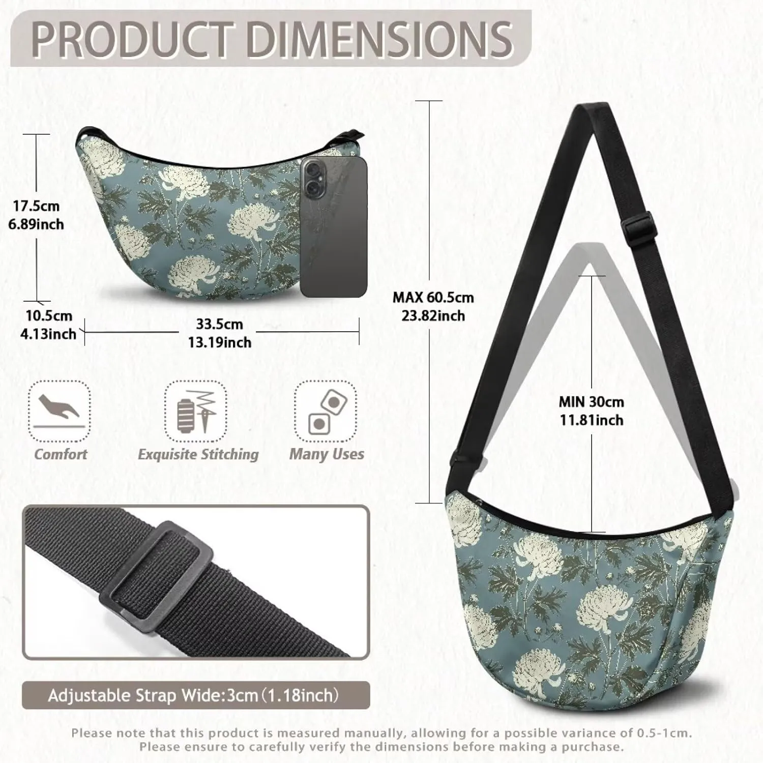 Dumpling Crossbody Bags for Women Casual Women'S Lightweight Crossbody Bag Small Handbag for Women