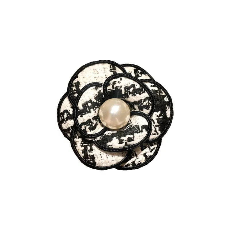Exquisite Pearl Camellia Brooches Pins For Women