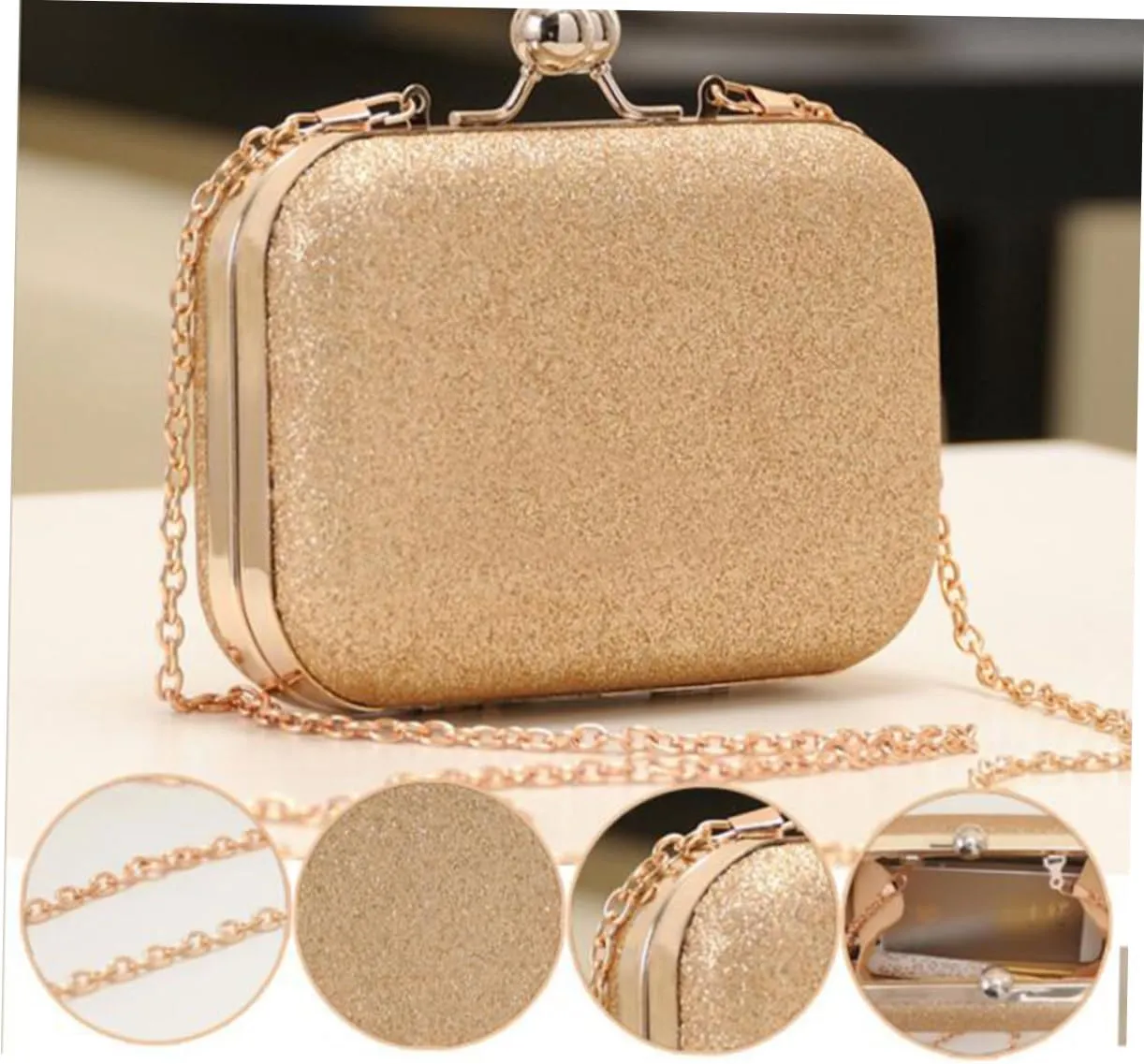 GALPADA Evening age Gold Handbags for Women Shoulder Tote Bag Evening Shoulder Bags for Women Tote Bag for Women