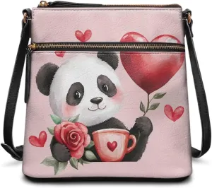 GIFTPUZZ Leather Shoulder Bag Work Totes for Women Purse Handbag with Back Zipper Pocket Large Crossbody Bag