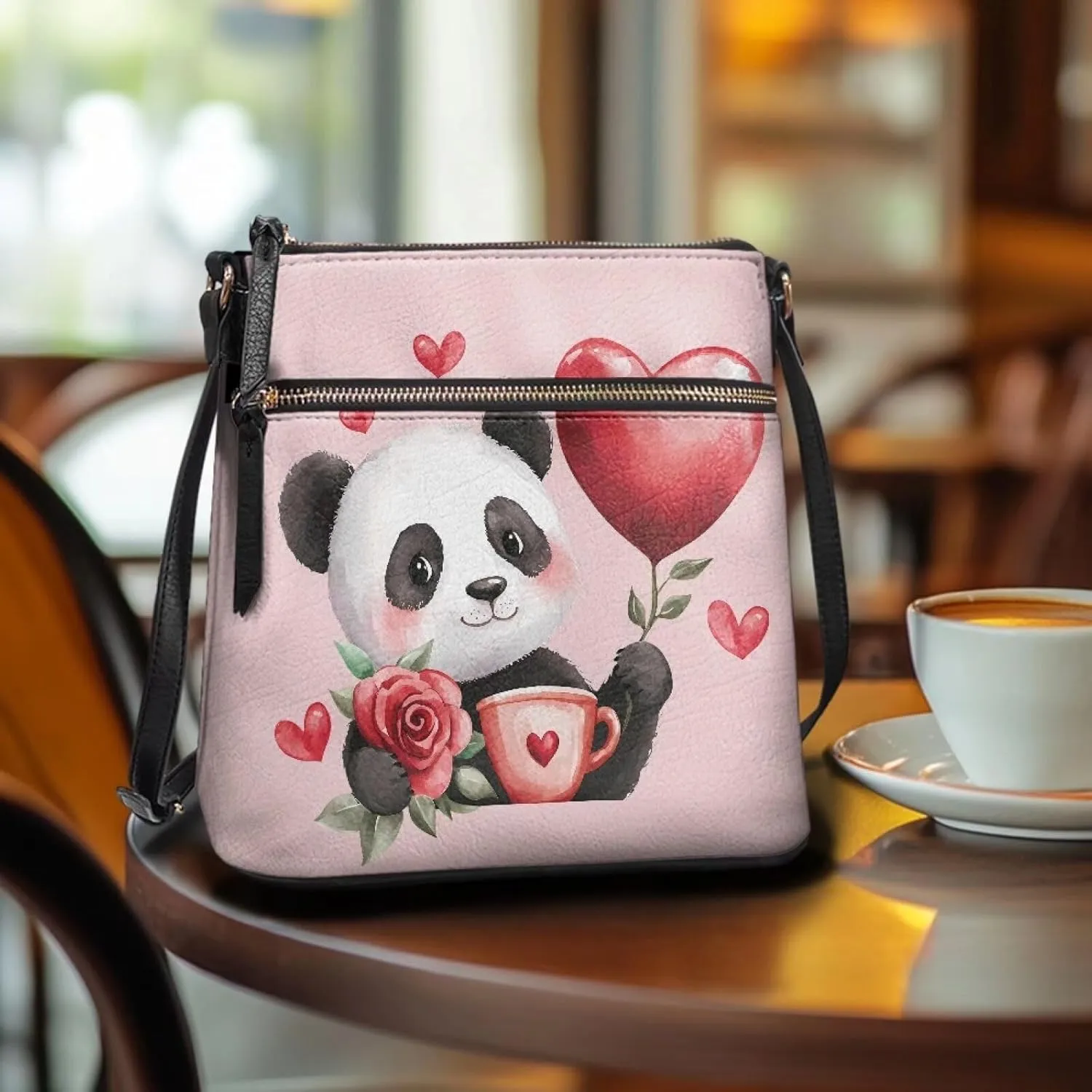 GIFTPUZZ Leather Shoulder Bag Work Totes for Women Purse Handbag with Back Zipper Pocket Large Crossbody Bag