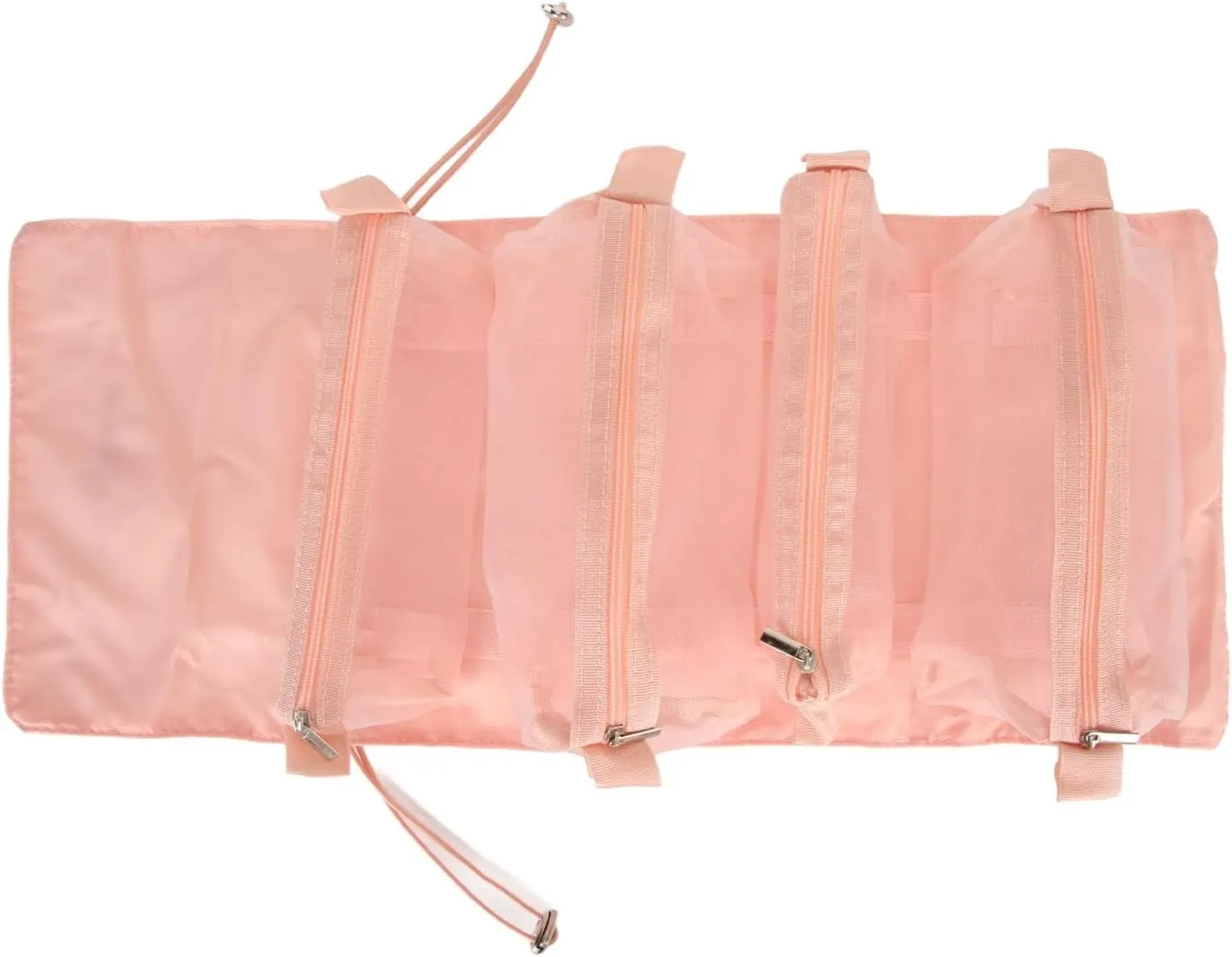 Hanging Toiletry Bag 4 in 1 Pink Detachable Compact Cosmetic Bag Foldable Detachable Travel Makeup Organizer
