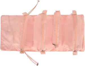 Hanging Toiletry Bag 4 in 1 Pink Detachable Compact Cosmetic Bag Foldable Detachable Travel Makeup Organizer