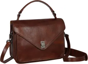 HESHE Leather Shoulder Bags for Women Satchel Handbags Top Handle Purse Crossbody Purses Messenger Bag for Casual
