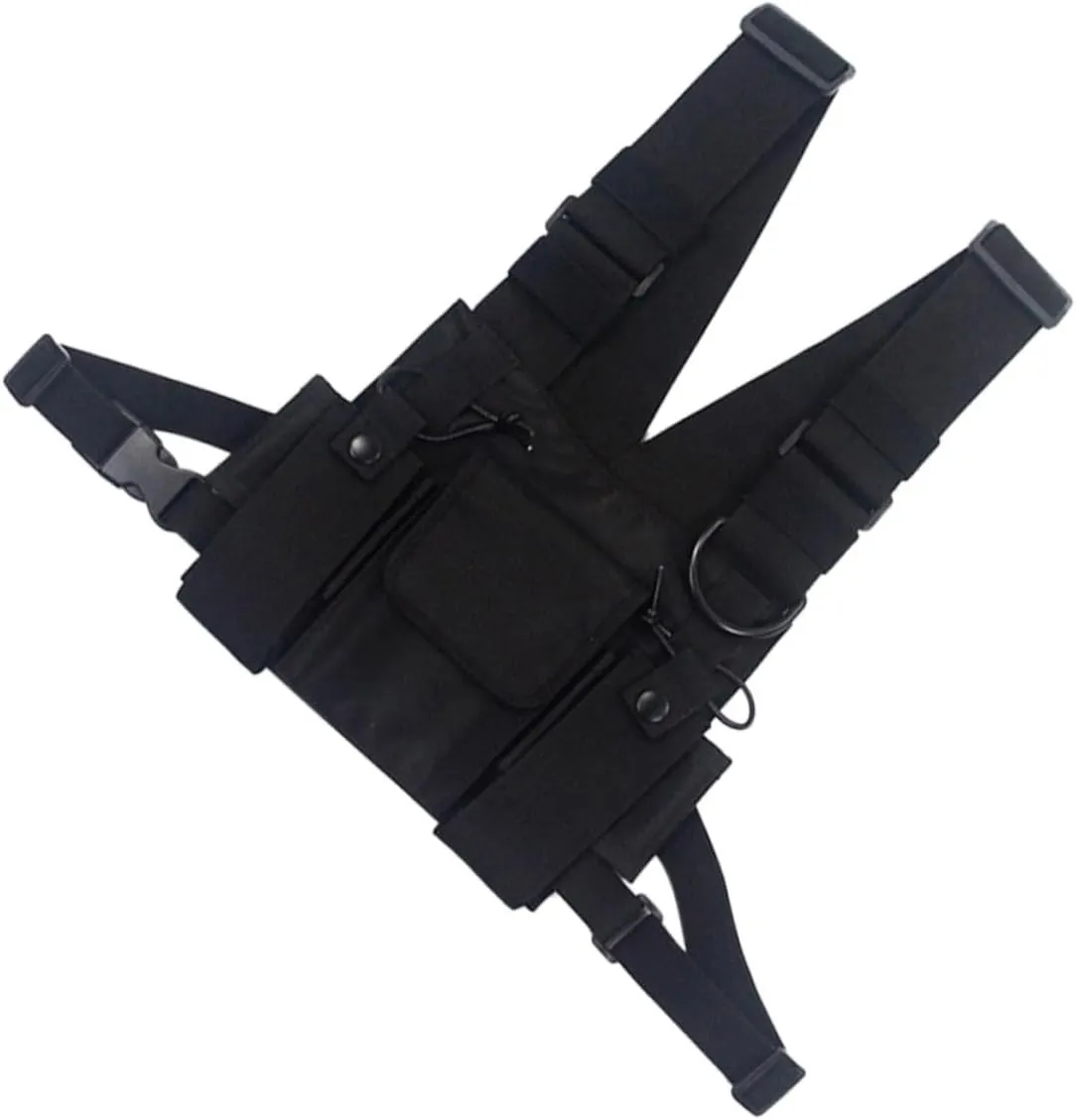Hip-hop Bag Cool Utility Chest Bag Multiple Pockets Fashion Vest Style