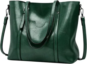 Hobo Bags For Women Retro Leather Large Top Handle Handbags Shoulder Bag With Side Pocket For Her Mom Sister