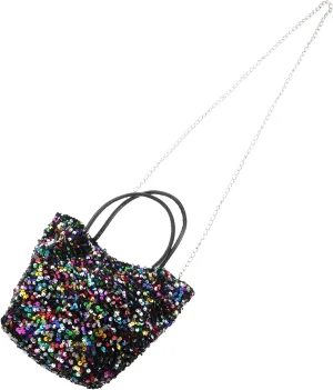 Homoyoyo Elegant Mini Shoulder Bag Handbag Purse for Women Small Square Clutch Purse for Evening Casual Glittery and Fashionable Design