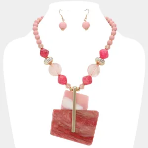 iLLASPARKZ Bold Celluloid Acetate Abstract Statement Necklace