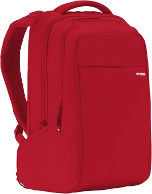 Incase ICON Durable Travel Backpack   Laptop Bag Made with Strong 840 Nylon - Fits 16-inch Laptop - Compact Carry On Backpack for Travel - Signal Red
