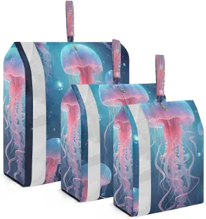 Jellyfish Compression Packing Cubes, 3pcs Compressible Expandable Travel Packing Organizer, Travel Cubes for Suitcase Carry On