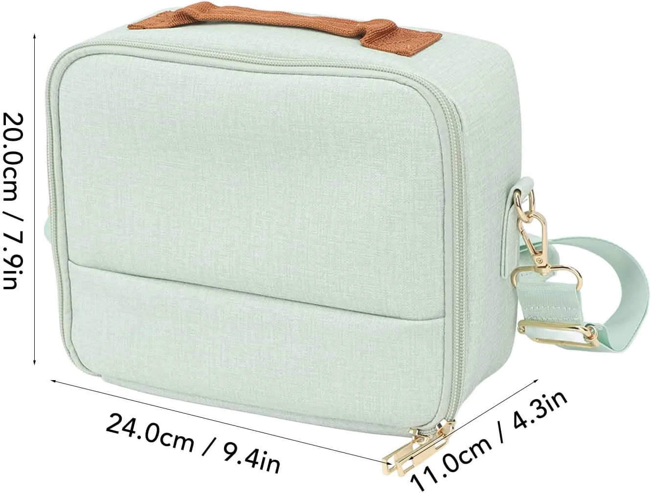 Jiawu Camera Bag, Thickened Anti Shock Camera Case Bag, Compact Camera Shoulder Bags, Crossbody Camera Bag with Adjustable Straps, Suitable for CP910 1200 1300 DSLR Cameras (Green)