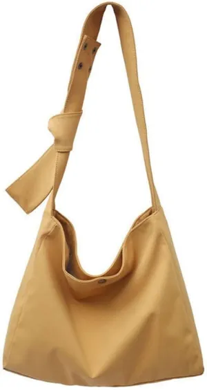 JSEIAJB Wide Strap Simple Canvas Tote Large Capacity Casual Bag Shoulder Bag
