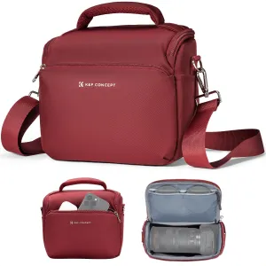 K&F Concept Camera Sling Bag Small Crossbody Camera Case DSLR/SLR/Cute Compact Shoulder Photography Bags for Photographers