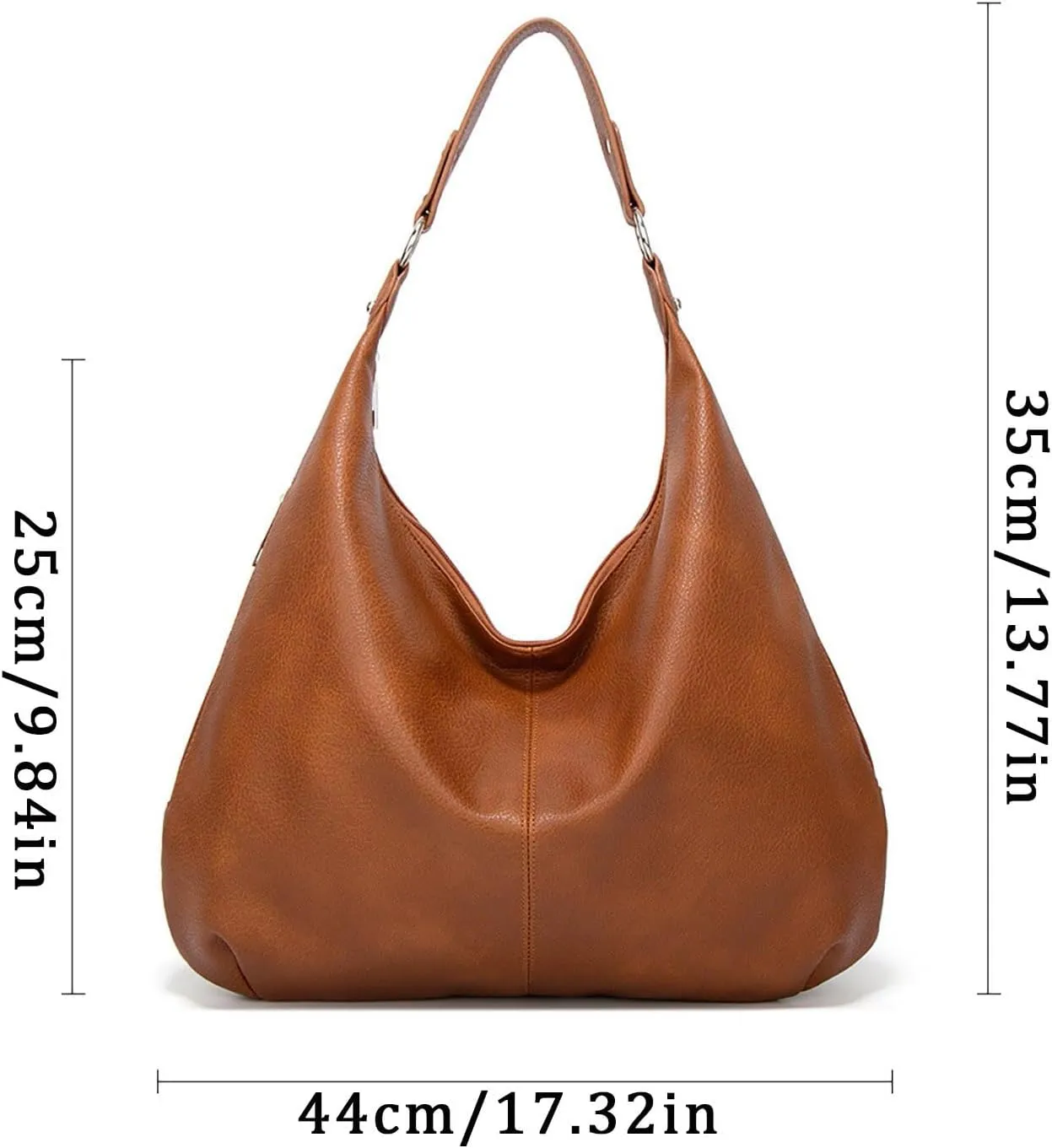 Large Crossbody Bags for Women, Large Capacity Vegan Pu Leather Shoulder Tote Bag Work Commute Casual Handbags