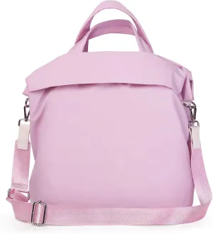 Large Crossbody Tote Bag for Women, 19L On My Level Bag, Hobo Bag with Removable Strap Multi Pockets, Nylon Shoulder Handbag for Work Gym Travel Casual, Peony Pink