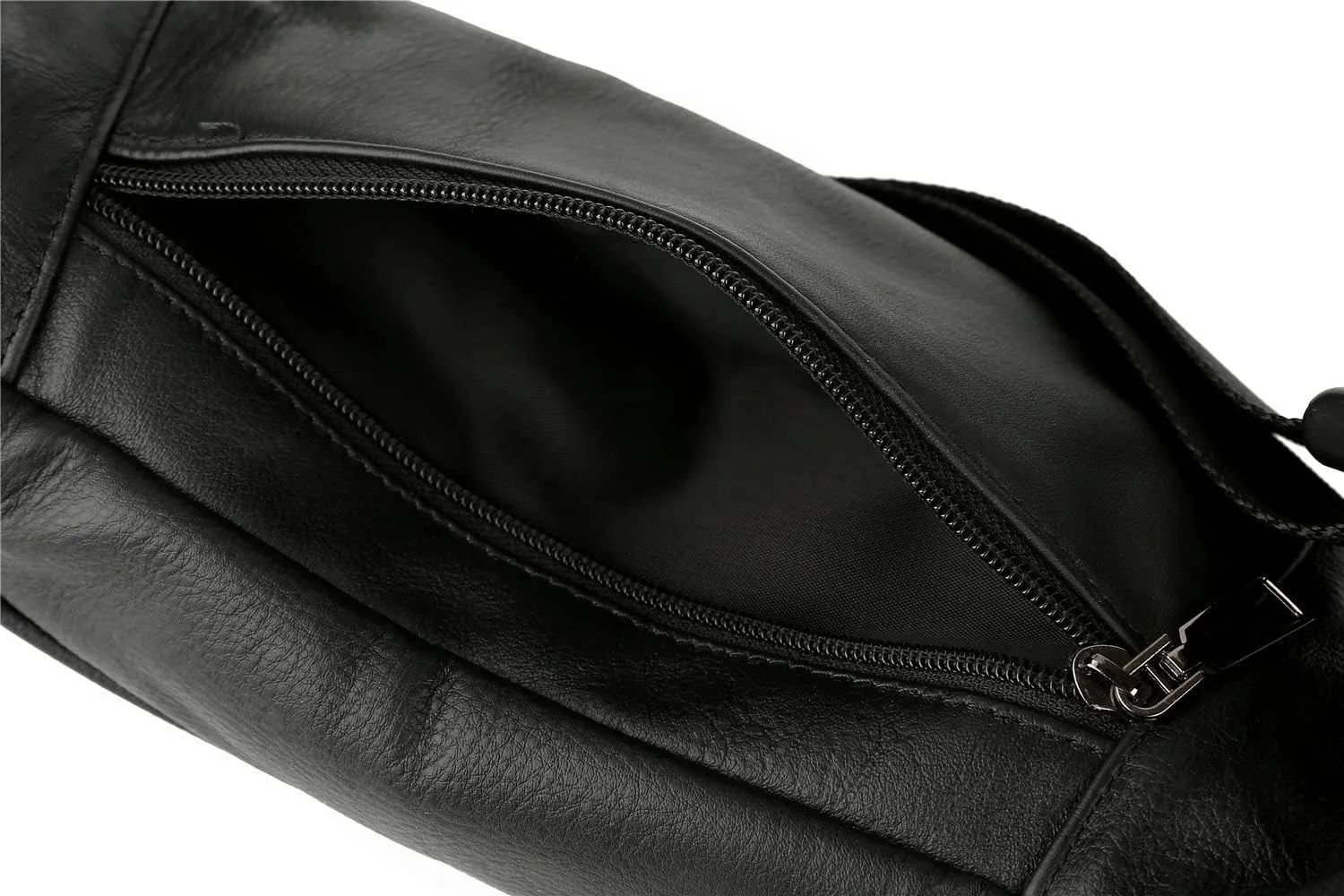 Leather Waist Bag Multiple Pockets Fanny Pack Daily Life and Travel Outdoorr, Card Slots