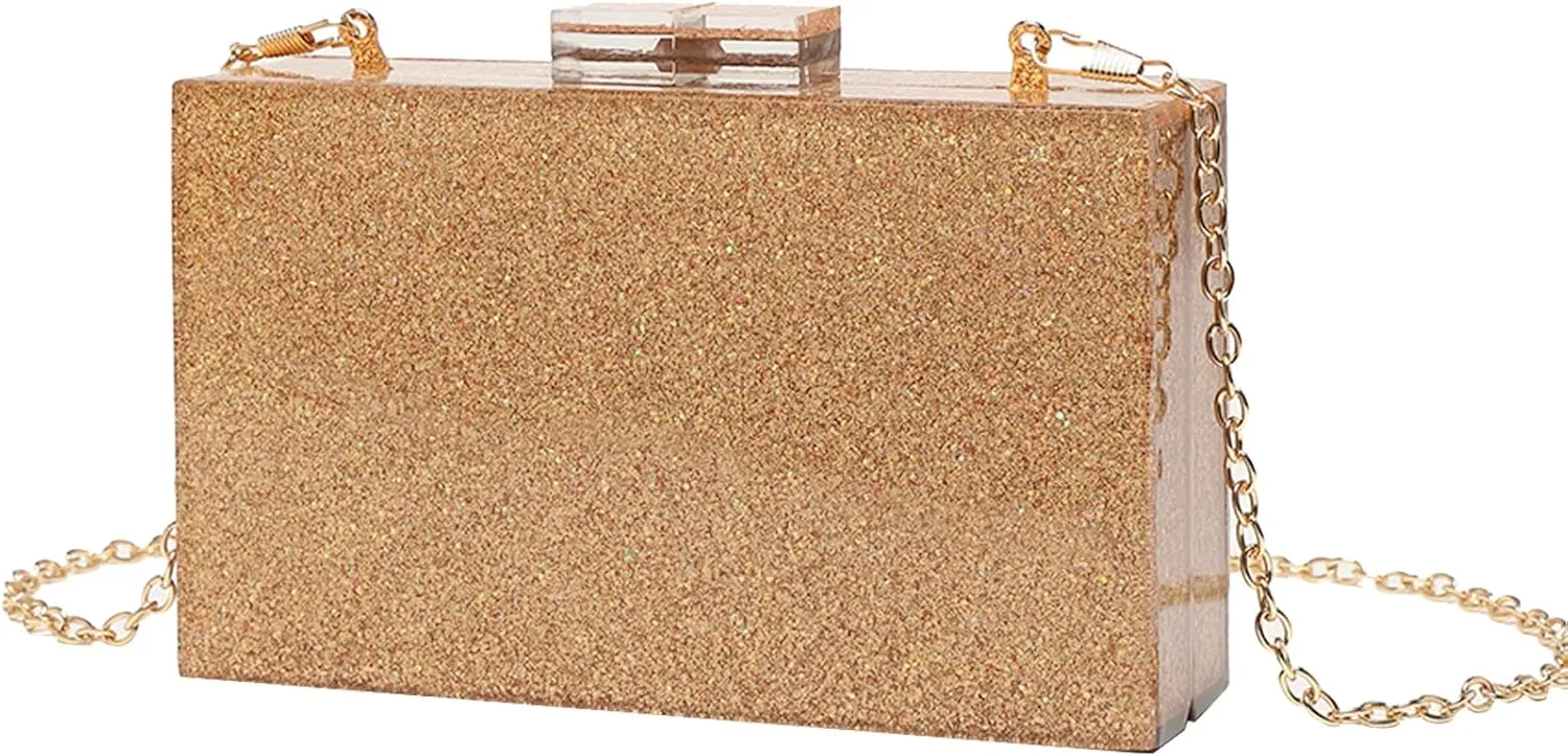 LETODE Acrylic Clutch Bags Purse Perspex Bag Handbags for Women