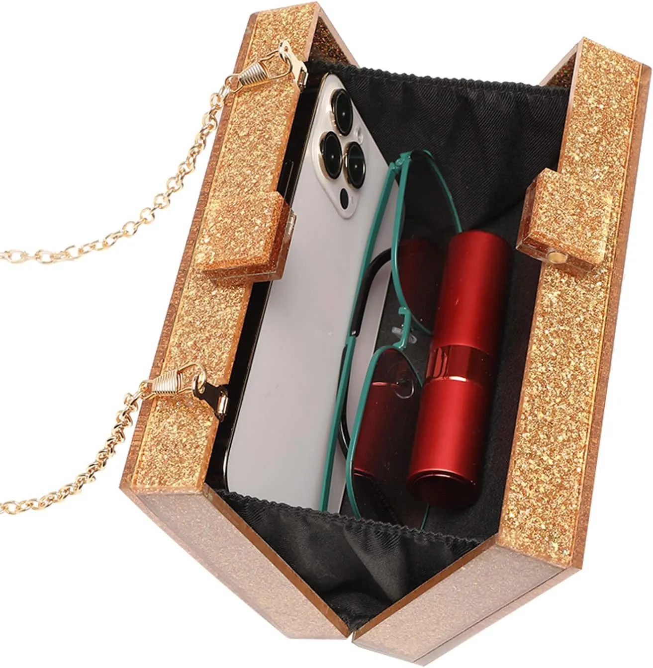 LETODE Acrylic Clutch Bags Purse Perspex Bag Handbags for Women